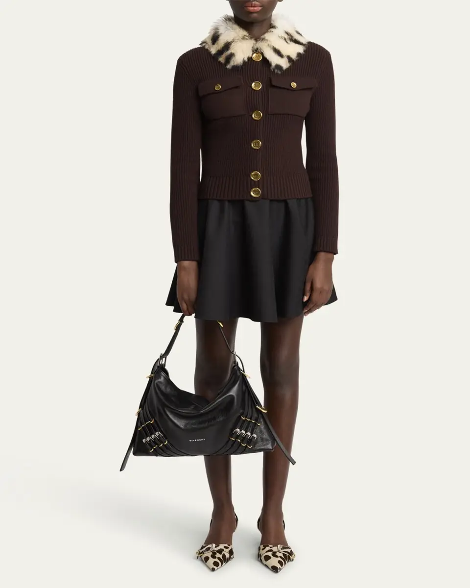 Givenchy Voyou Medium Buckle Shoulder Bag in Leather | Thumbnail 5 Givenchy Voyou Medium Buckle Shoulder Bag in Leather | Thumbnail 5
