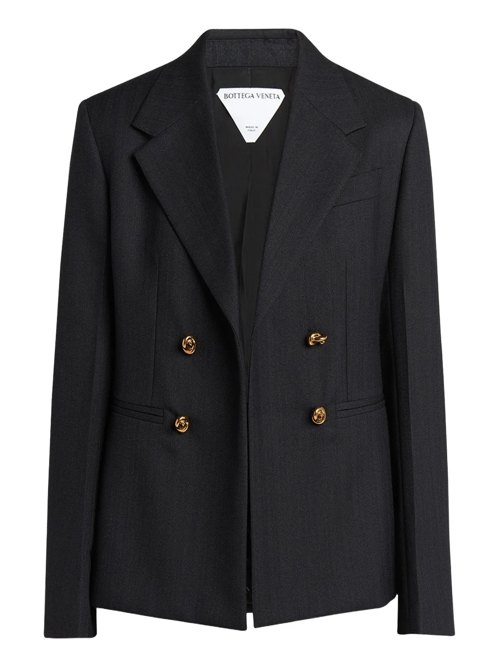Subtle Stripe Knot Button Wool Jacket Subtle Stripe Knot Button Wool Jacket