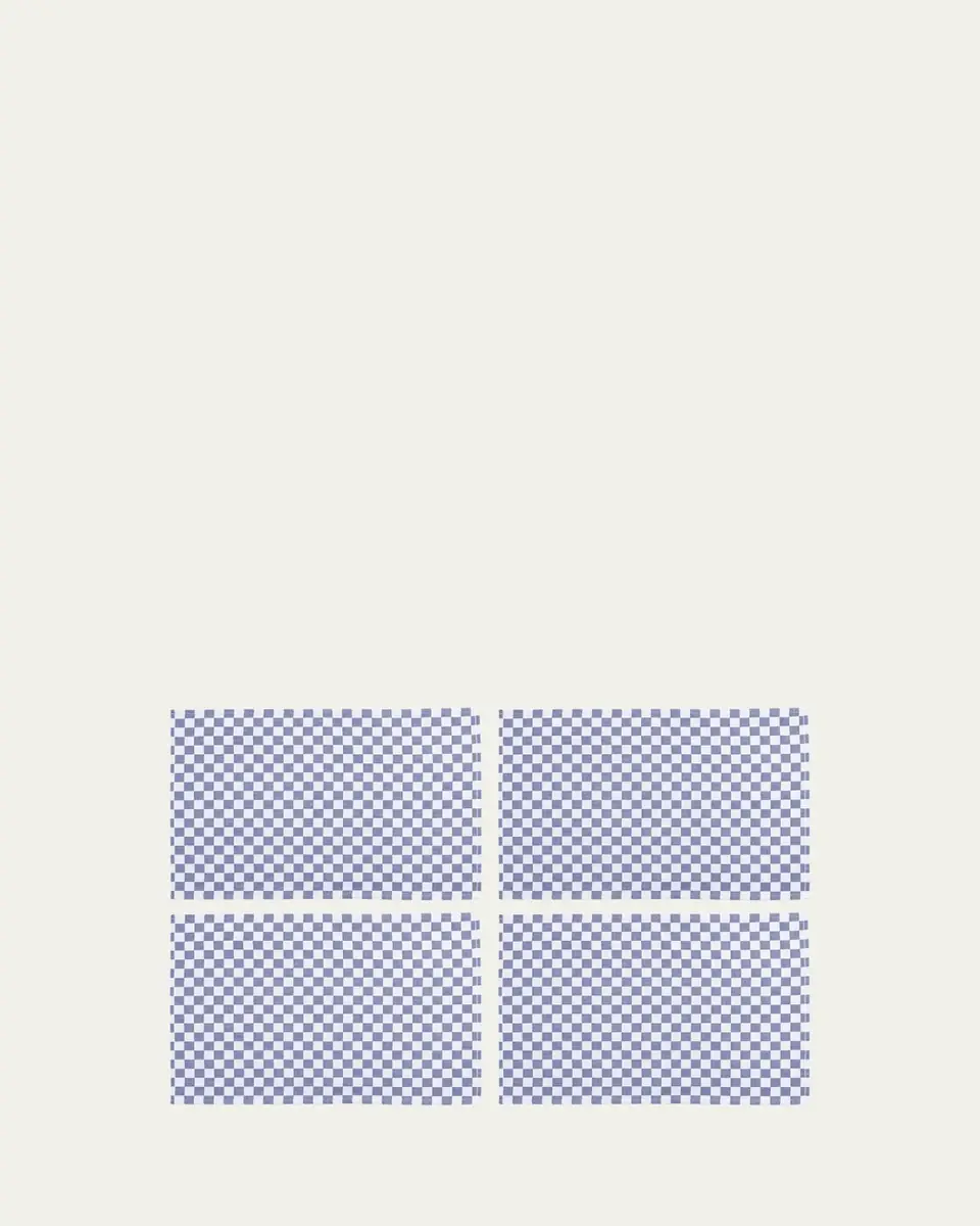 MacKenzie-Childs Navy Check Placemats, Set of 4 | Thumbnail 2 MacKenzie-Childs Navy Check Placemats, Set of 4 | Thumbnail 2