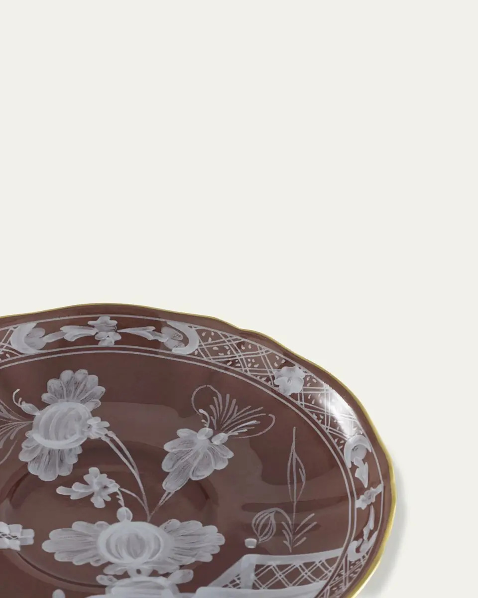 GINORI 1735 Oriente Italiano Castagna Tea Saucer | Thumbnail 4 GINORI 1735 Oriente Italiano Castagna Tea Saucer | Thumbnail 4