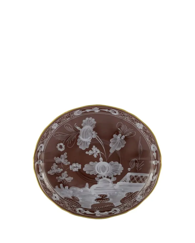 GINORI 1735 Oriente Italiano Castagna Tea Saucer