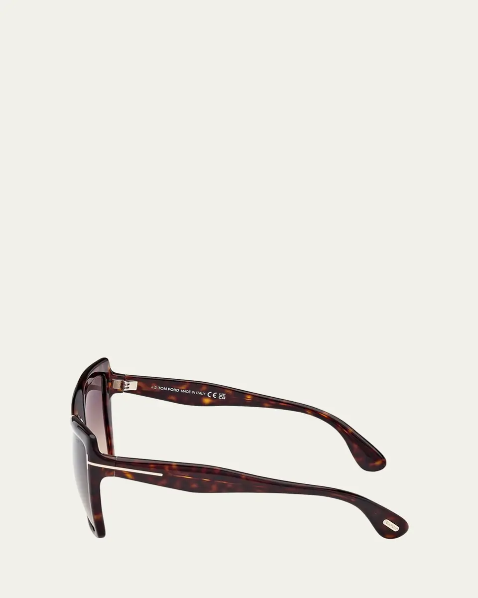 TOM FORD Fiore Acetate Butterfly Sunglasses | Thumbnail 3 TOM FORD Fiore Acetate Butterfly Sunglasses | Thumbnail 3