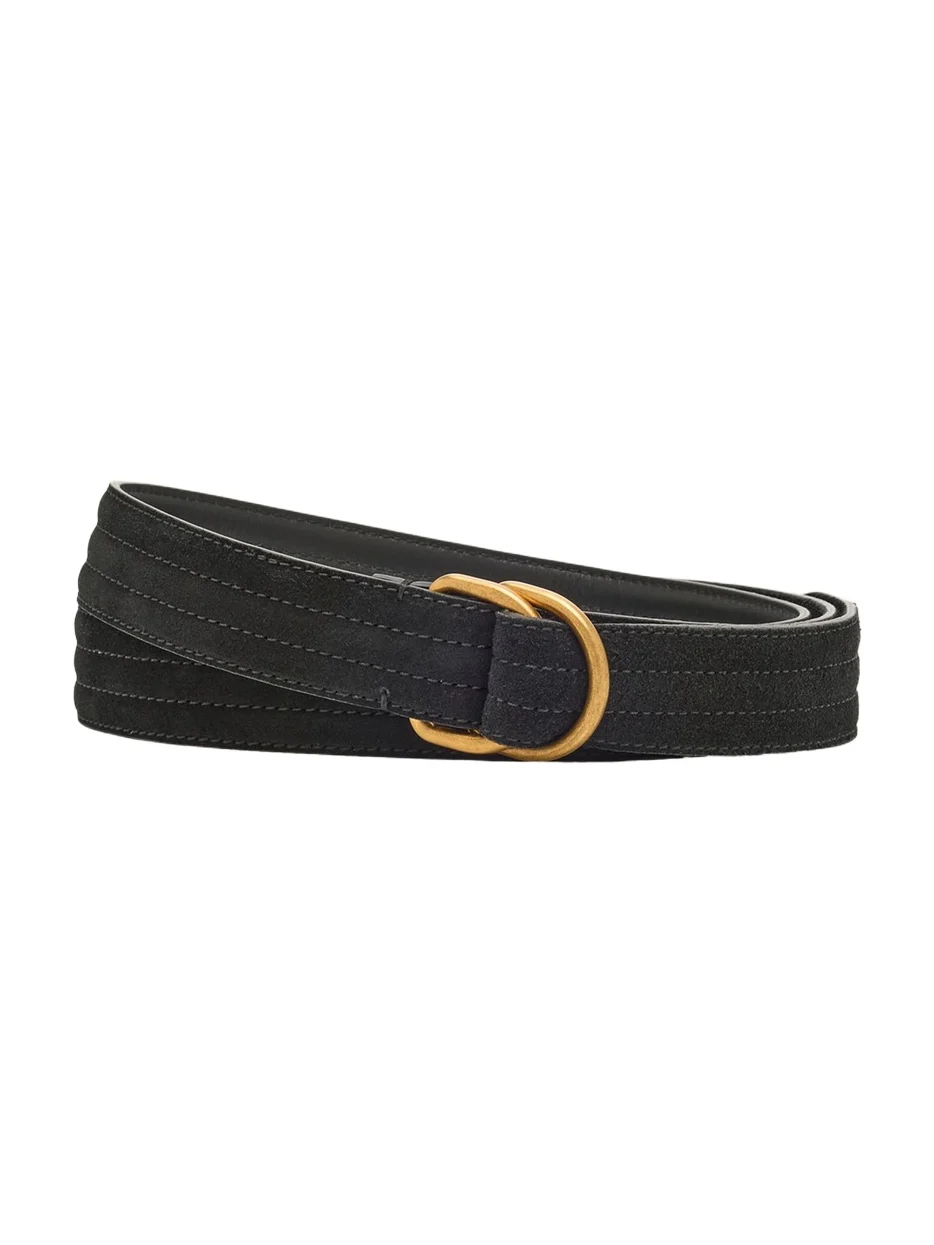 Men's Split Leather D-Ring Belt Men's Split Leather D-Ring Belt
