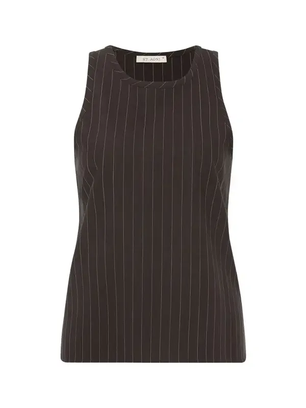 Pinstripe Wool Tank Top Pinstripe Wool Tank Top