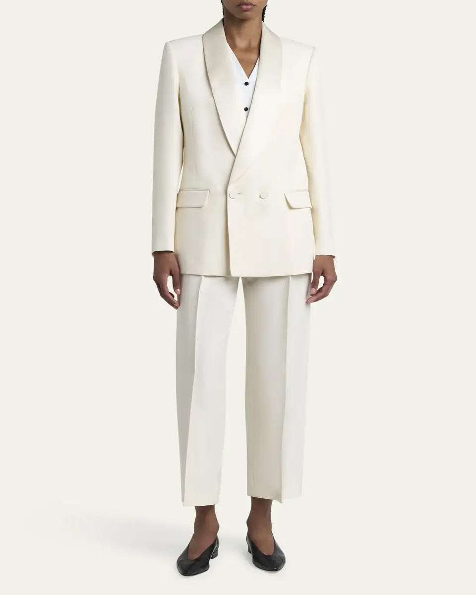 Loro Piana Doreen Double-Breasted Wool Jacket | Thumbnail 2 Loro Piana Doreen Double-Breasted Wool Jacket | Thumbnail 2