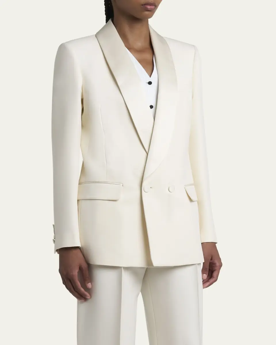 Loro Piana Doreen Double-Breasted Wool Jacket | Thumbnail 4 Loro Piana Doreen Double-Breasted Wool Jacket | Thumbnail 4