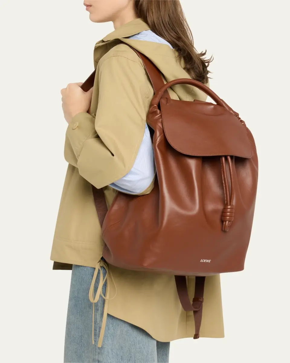 Loewe Men's Flamenco Suede Backpack | Thumbnail 9 Loewe Men's Flamenco Suede Backpack | Thumbnail 9