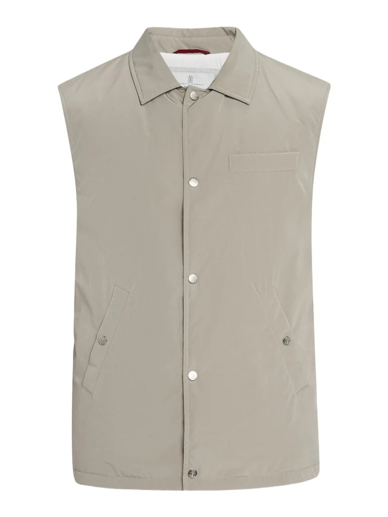 Men's Water Resistant Snap-Front Vest