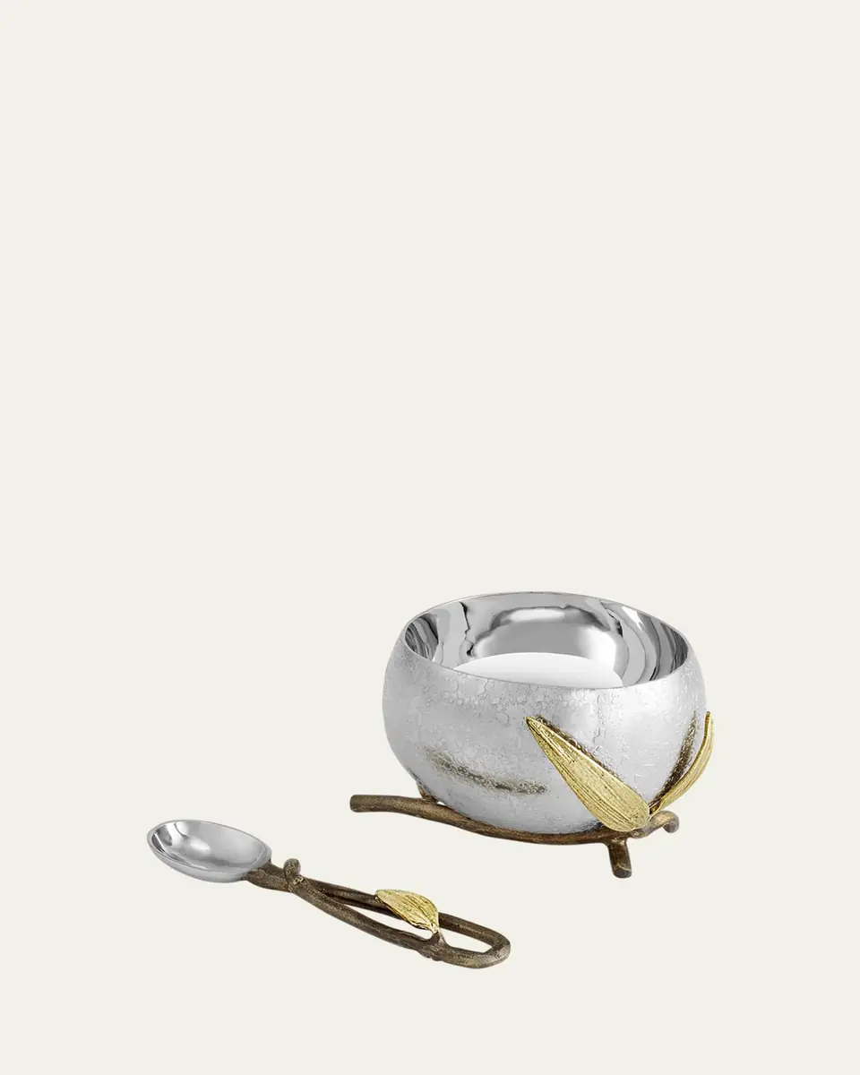 Michael Aram Zen Garden Nut Bowl with Spoon | Thumbnail 2 Michael Aram Zen Garden Nut Bowl with Spoon | Thumbnail 2