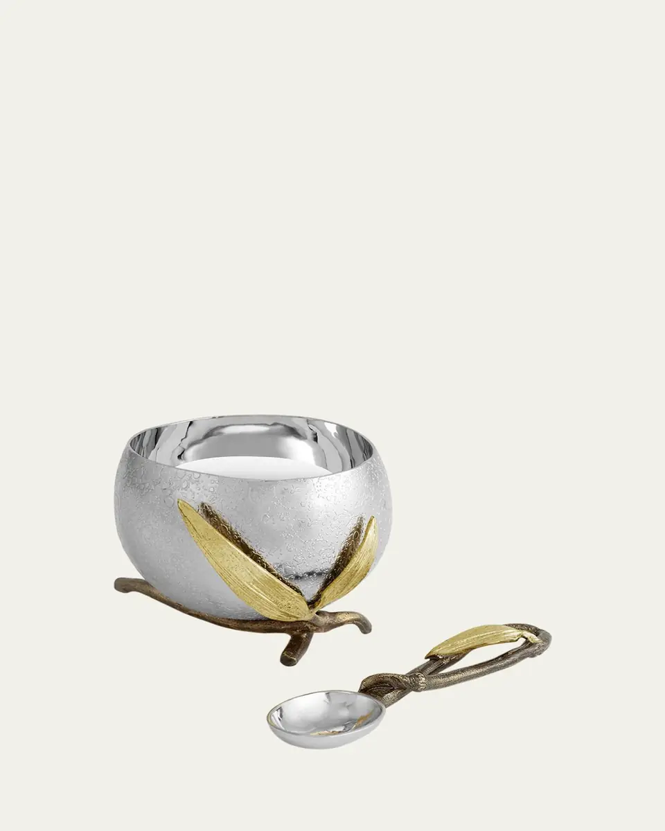 Michael Aram Zen Garden Nut Bowl with Spoon | Thumbnail 3 Michael Aram Zen Garden Nut Bowl with Spoon | Thumbnail 3