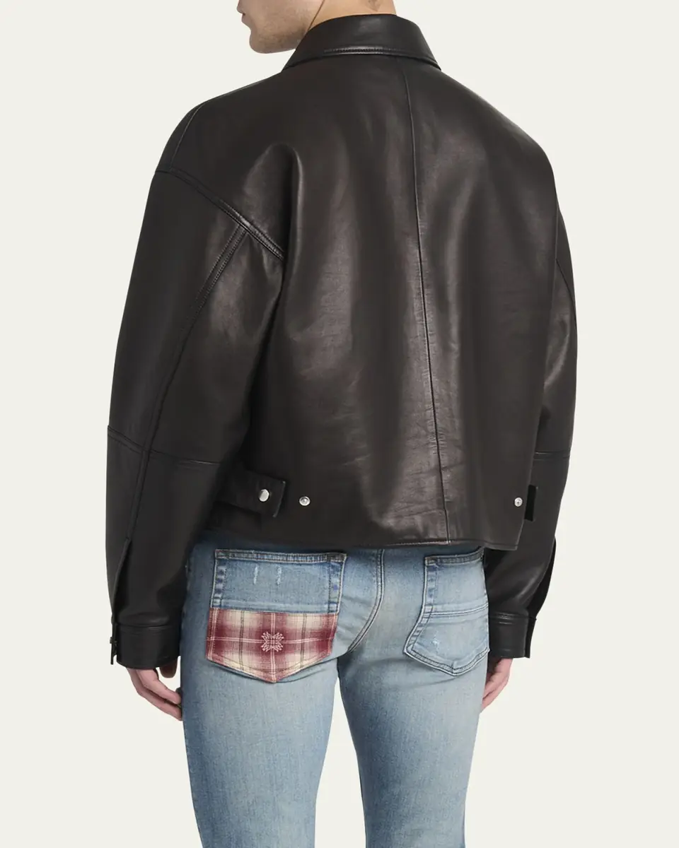AMIRI Men's MA Quad Leather Work Jacket | Thumbnail 7