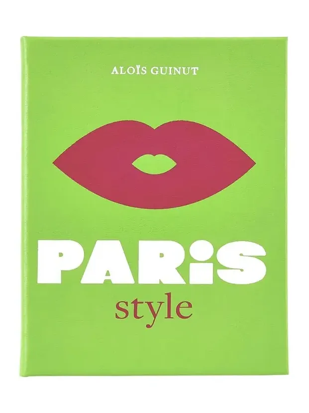 Graphic Image "Little Book of Paris Style" Leather-Bound Book by Alois Guinut