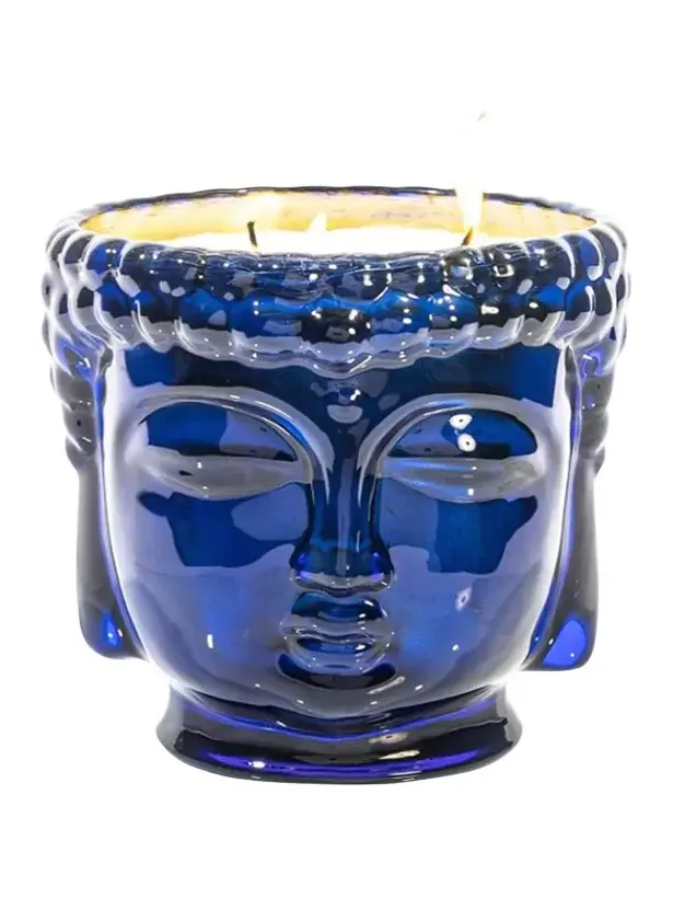 Thompson Ferrier 40 oz Caesonia Sapphire Blue Buddha Candle