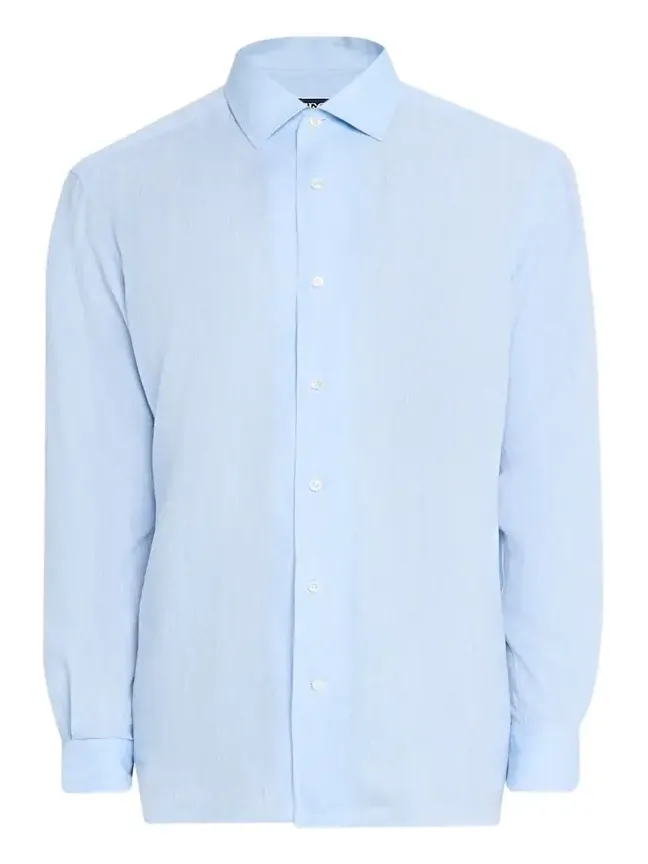 Zegna Men's Oasi Lino Casual Button-Down Shirt