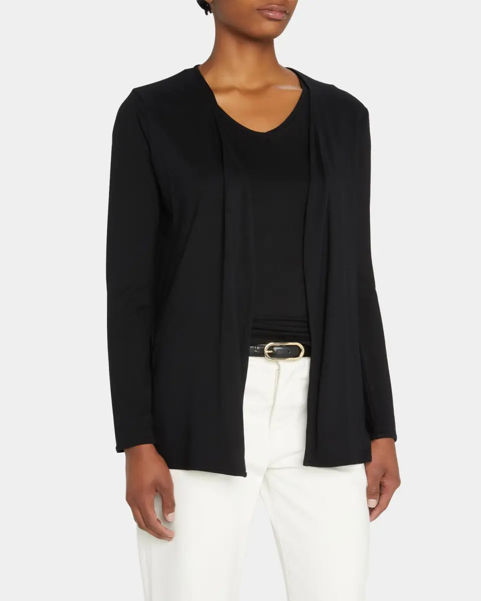 MAJESTIC FILATURES Soft Touch Open-Front Cardigan | Thumbnail 3 MAJESTIC FILATURES Soft Touch Open-Front Cardigan | Thumbnail 3