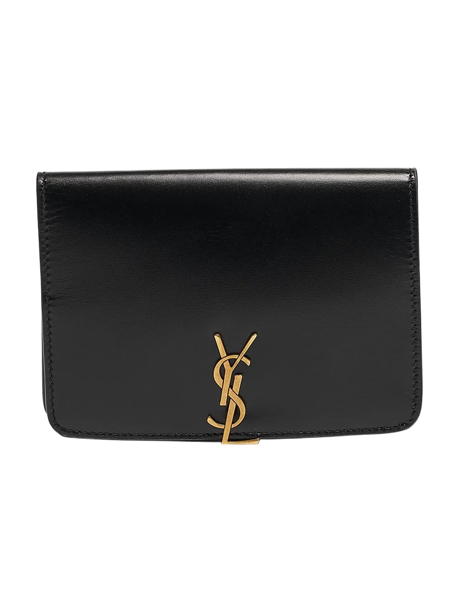 Saint Laurent YSL Passport Holder in Calfskin