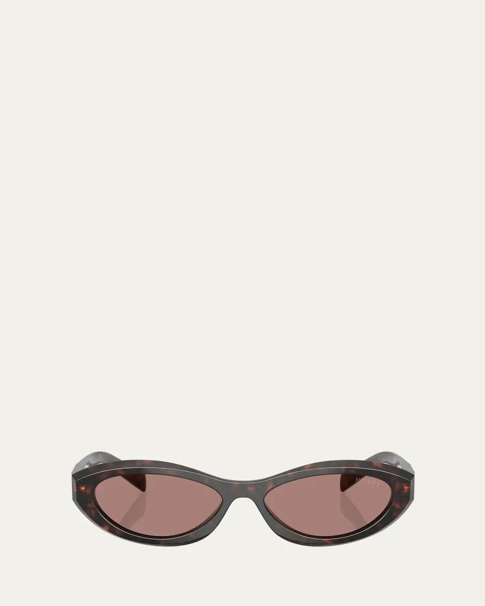 Prada PR 26ZS Beveled Acetate & Plastic Oval Sunglasses | Thumbnail 6 Prada PR 26ZS Beveled Acetate & Plastic Oval Sunglasses | Thumbnail 6