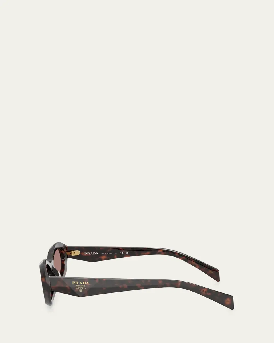 Prada PR 26ZS Beveled Acetate & Plastic Oval Sunglasses | Thumbnail 8 Prada PR 26ZS Beveled Acetate & Plastic Oval Sunglasses | Thumbnail 8