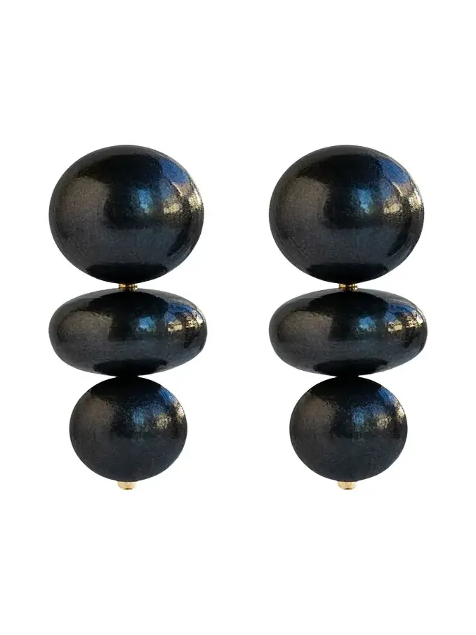 Saulé Nola Black Coral Earrings