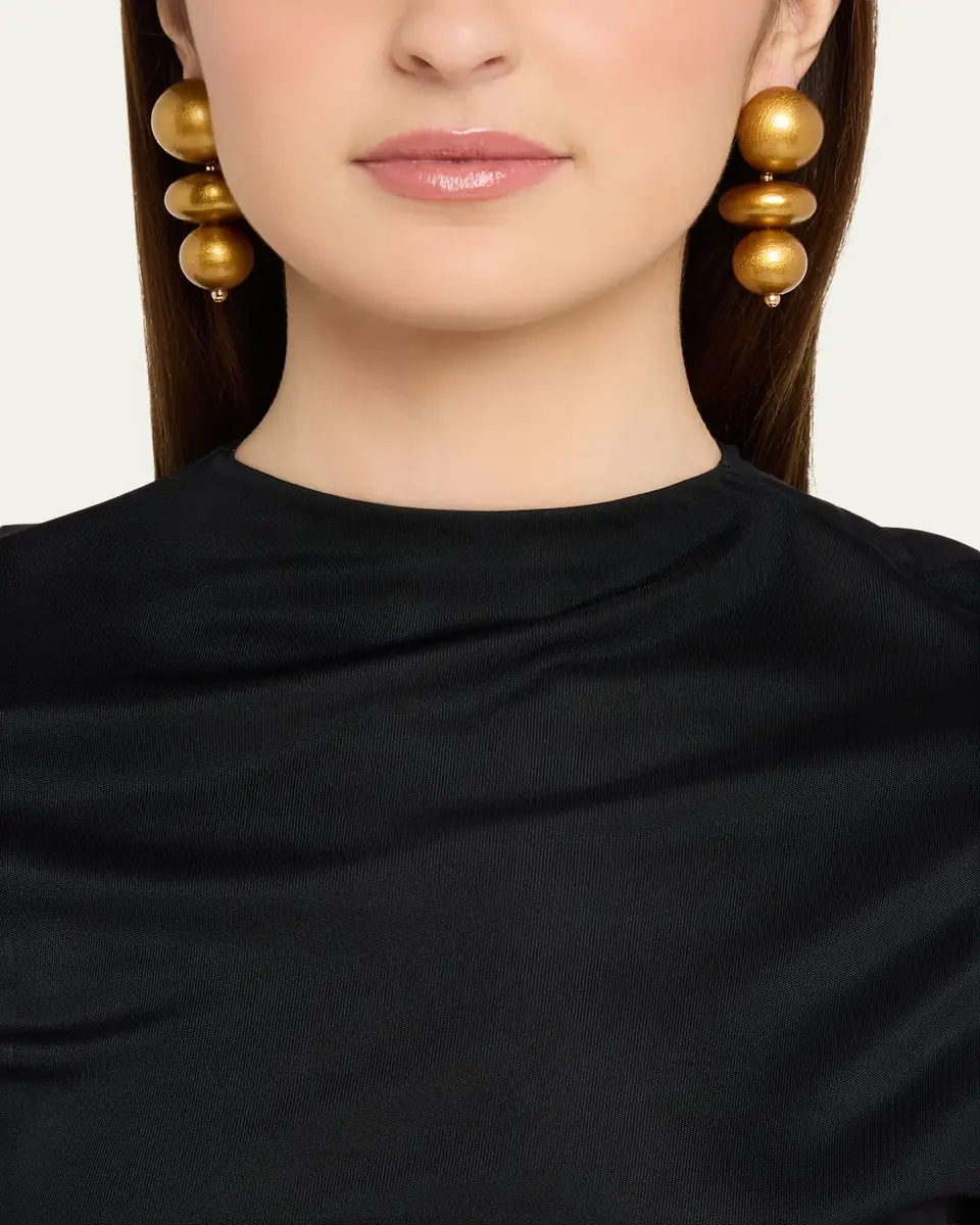 Saulé Nola Golden Saffron Earrings | Thumbnail 2