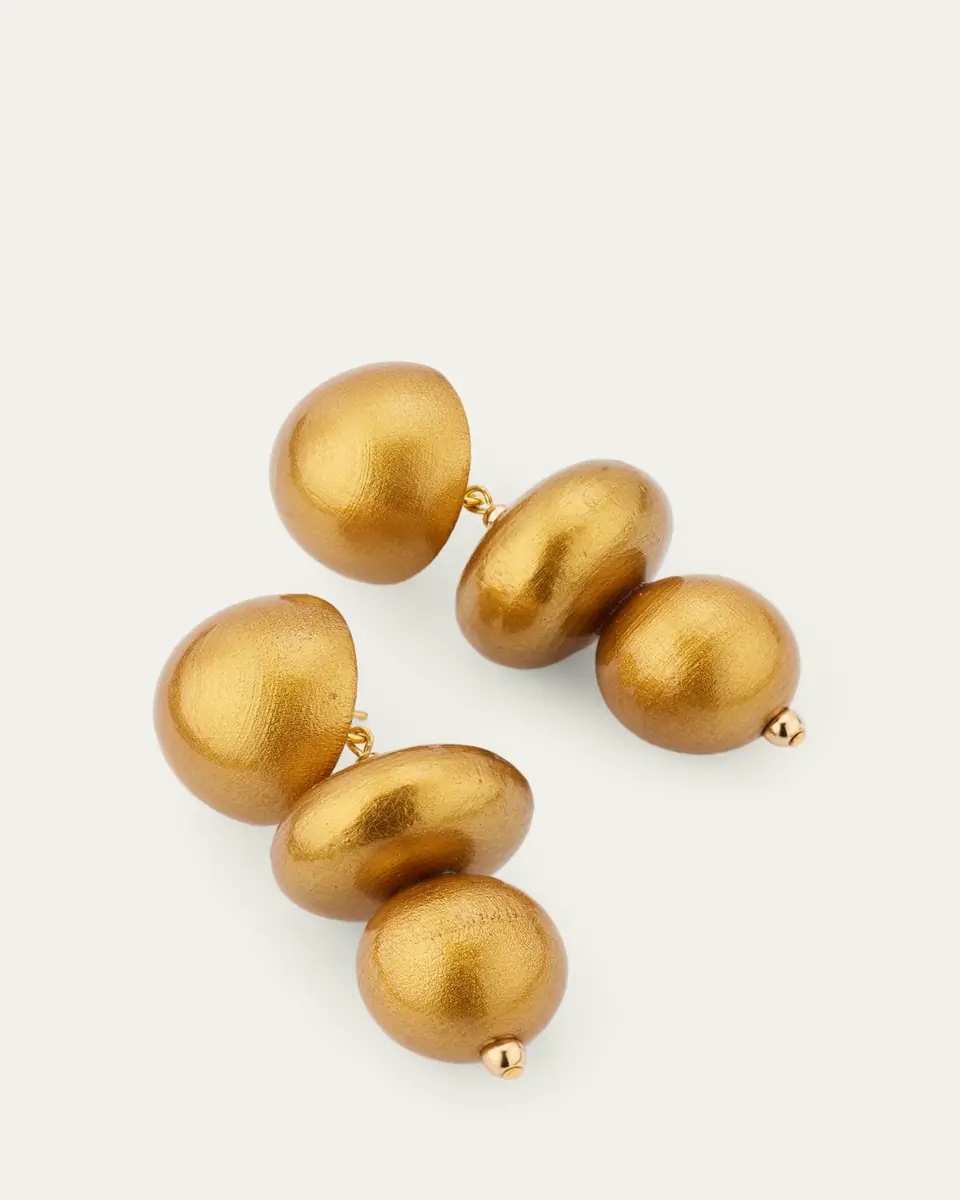 Saulé Nola Golden Saffron Earrings | Thumbnail 3