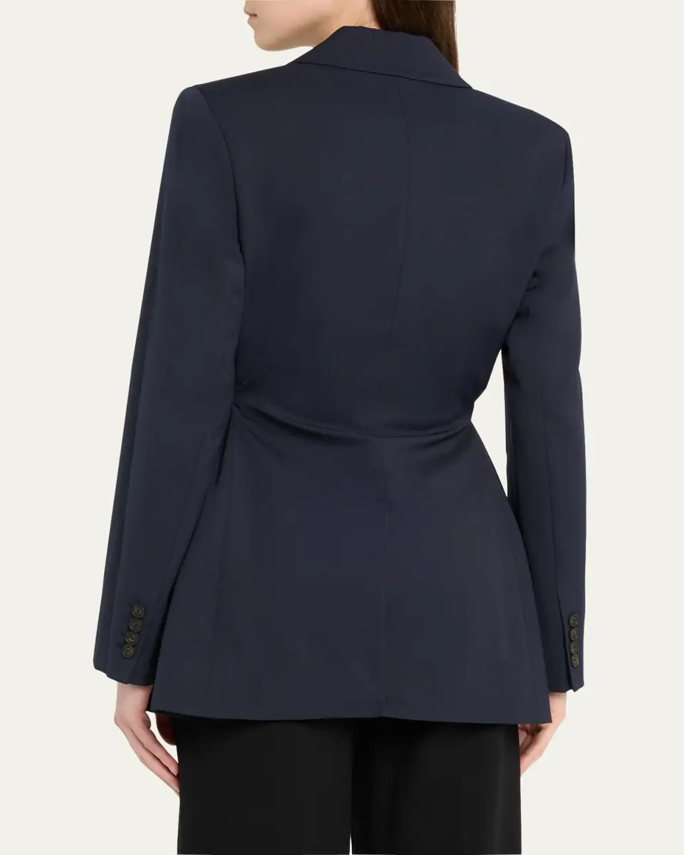 Erdem Flower Double-Breasted Belted Wool Blazer | Thumbnail 3 Erdem Flower Double-Breasted Belted Wool Blazer | Thumbnail 3