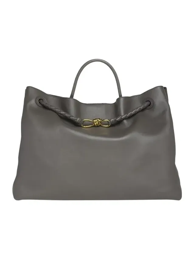 Large Andiamo Leather Top-Handle Bag