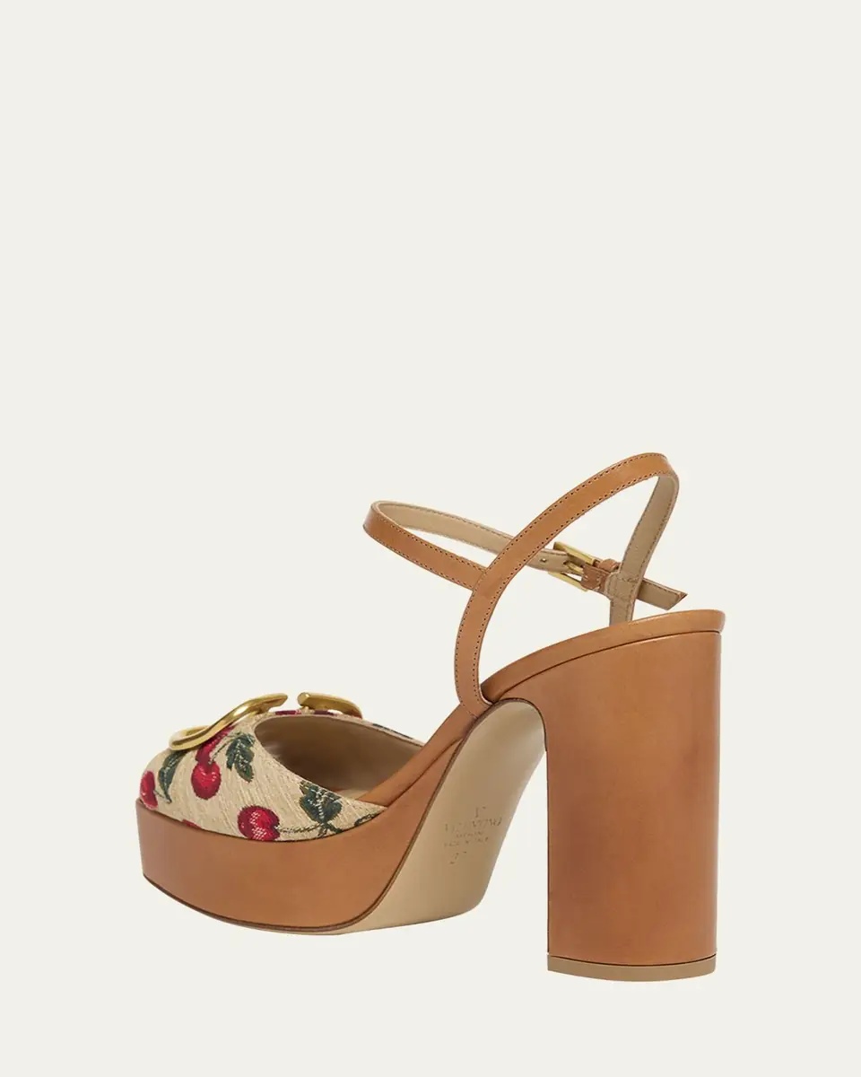 Valentino Garavani VLogo Cherry Ankle-Strap Platform Sandals | Thumbnail 6 Valentino Garavani VLogo Cherry Ankle-Strap Platform Sandals | Thumbnail 6