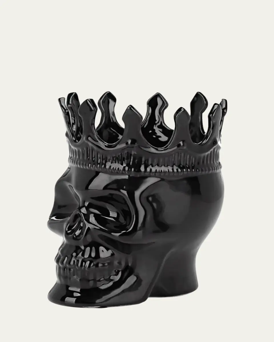 Thompson Ferrier Black Dants Skull Candle, 23.3 oz. - Secret Sucre Scent | Thumbnail 3
