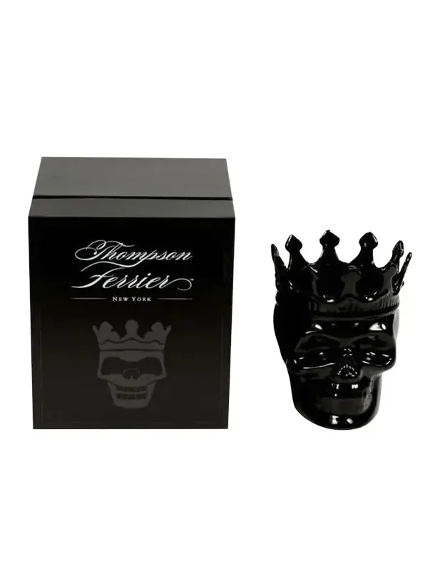 Thompson Ferrier Black Dants Skull Candle, 23.3 oz. - Secret Sucre Scent