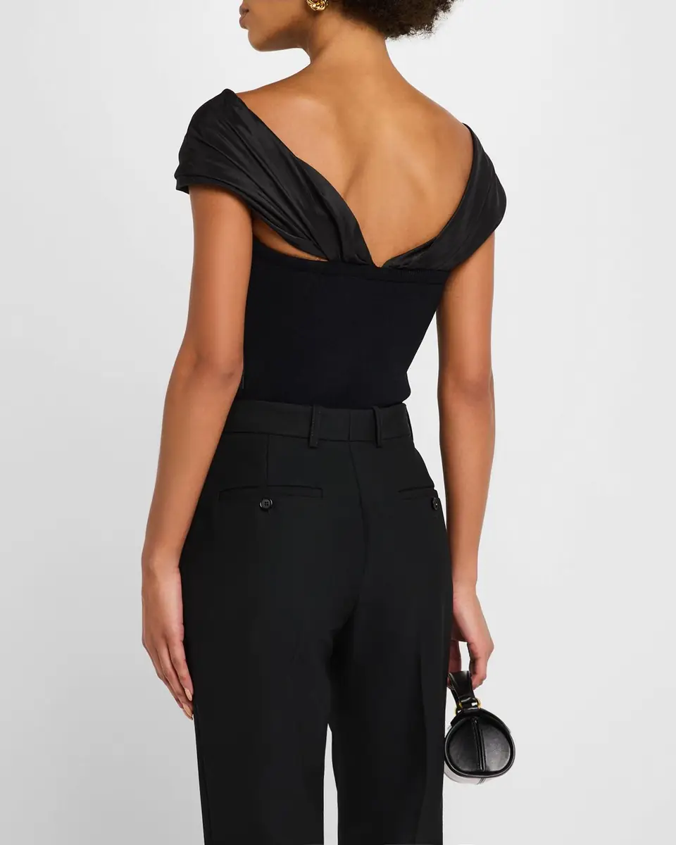 SIMKHAI Celiana Combo Off-The-Shoulder Top | Thumbnail 11 SIMKHAI Celiana Combo Off-The-Shoulder Top | Thumbnail 11