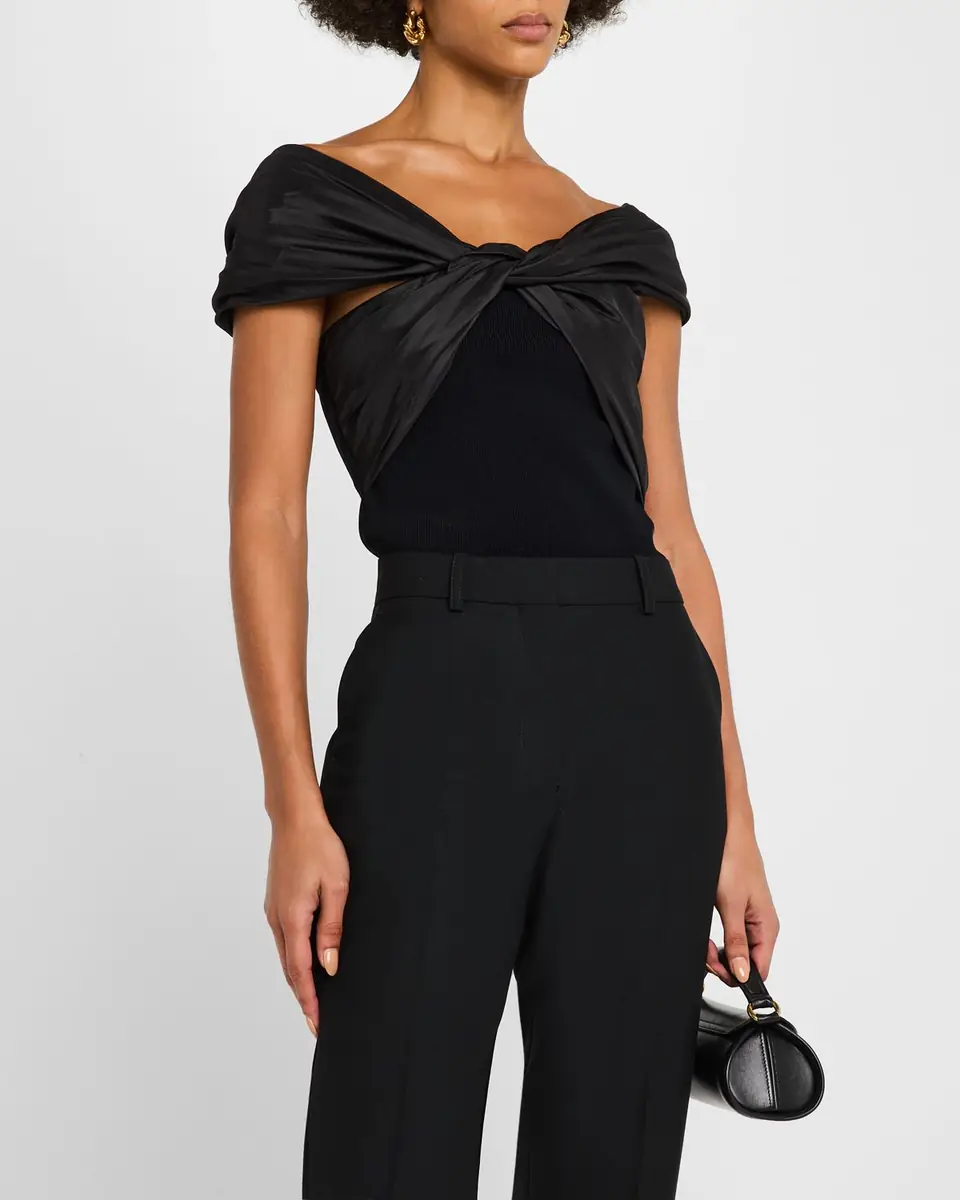 SIMKHAI Celiana Combo Off-The-Shoulder Top | Thumbnail 12 SIMKHAI Celiana Combo Off-The-Shoulder Top | Thumbnail 12