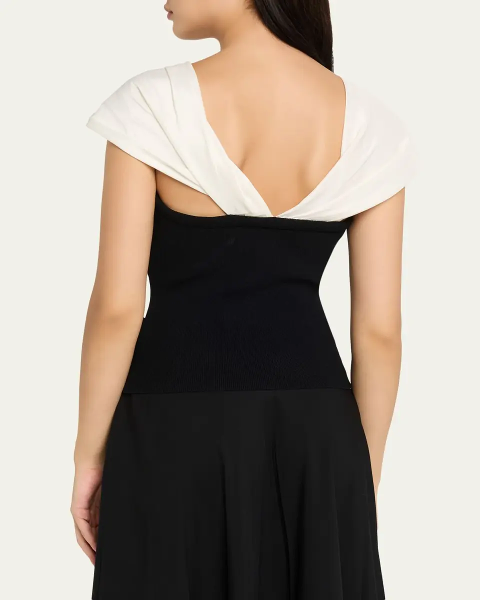 SIMKHAI Celiana Combo Off-The-Shoulder Top | Thumbnail 19 SIMKHAI Celiana Combo Off-The-Shoulder Top | Thumbnail 19