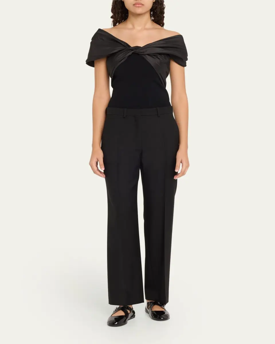 SIMKHAI Celiana Combo Off-The-Shoulder Top | Thumbnail 6 SIMKHAI Celiana Combo Off-The-Shoulder Top | Thumbnail 6