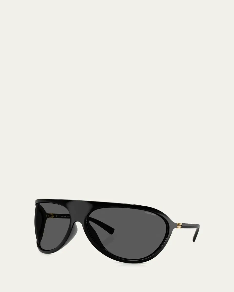 Miu Miu A01S Plastic Shield Sunglasses | Thumbnail 3 Miu Miu A01S Plastic Shield Sunglasses | Thumbnail 3