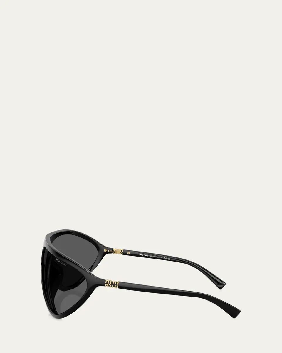 Miu Miu A01S Plastic Shield Sunglasses | Thumbnail 4 Miu Miu A01S Plastic Shield Sunglasses | Thumbnail 4