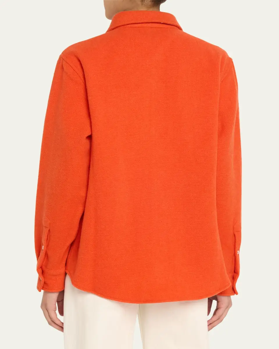 God’s True Cashmere Fire Solid Cashmere Shirt | Thumbnail 3 God’s True Cashmere Fire Solid Cashmere Shirt | Thumbnail 3