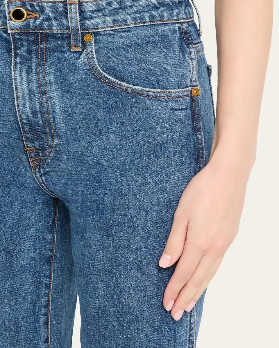 Khaite The Vivian Cropped Boot-Cut Jeans | Thumbnail 5 Khaite The Vivian Cropped Boot-Cut Jeans | Thumbnail 5