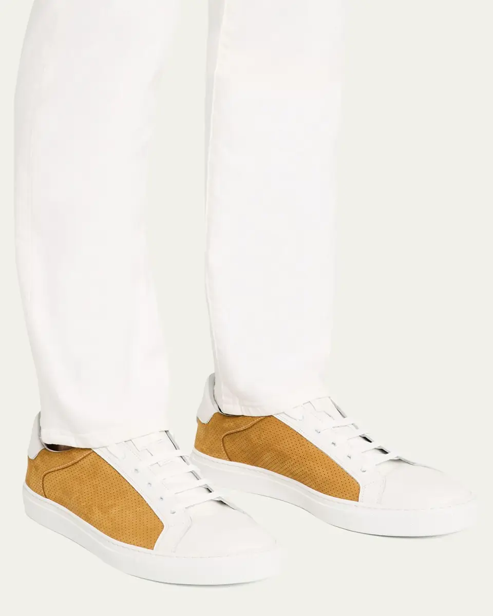 Ron White Men's Dawson Low-Top Weatherproof Suede Sneakers | Thumbnail 2 Ron White Men's Dawson Low-Top Weatherproof Suede Sneakers | Thumbnail 2