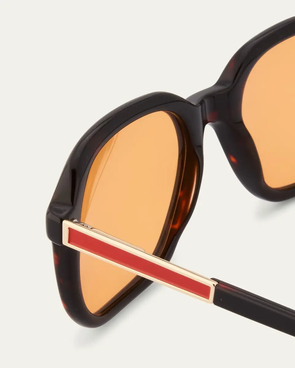 Selima Optique Maestro Sun Square Acetate & Metal Sunglasses | Thumbnail 7