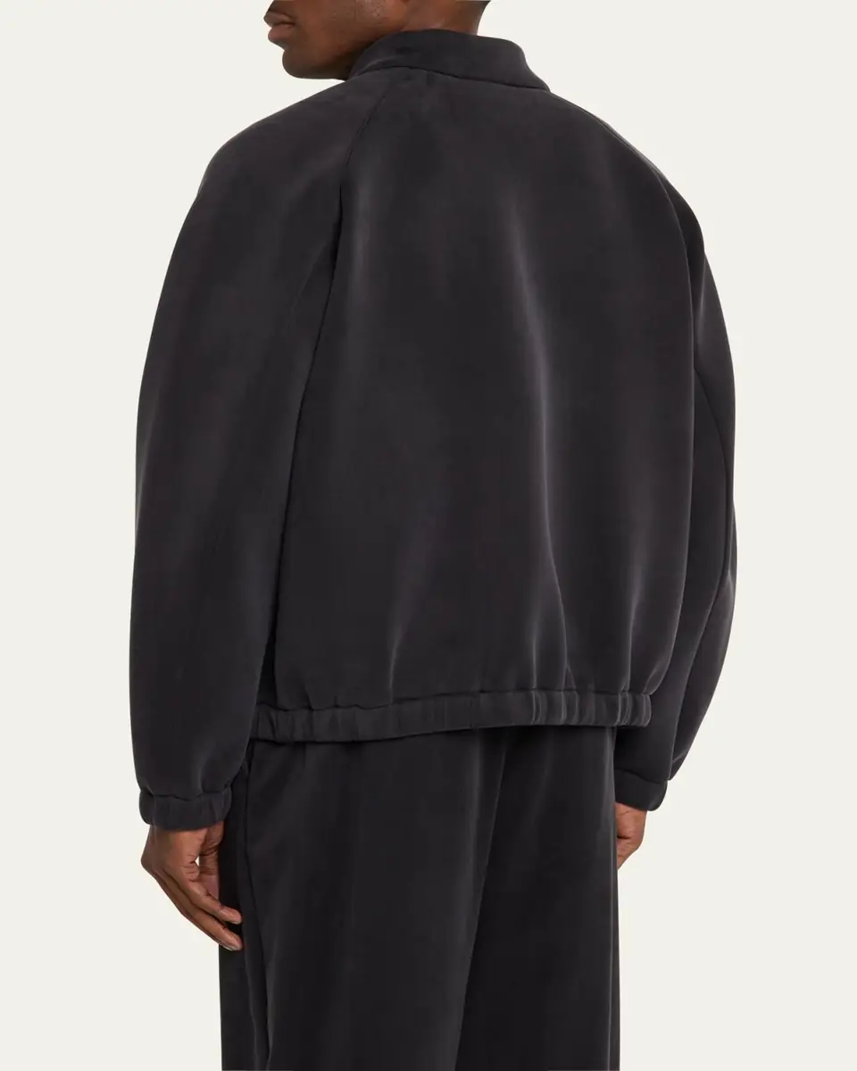Giorgio Armani Men's Cupro-Blend Jersey Blouson Jacket | Thumbnail 3 Giorgio Armani Men's Cupro-Blend Jersey Blouson Jacket | Thumbnail 3