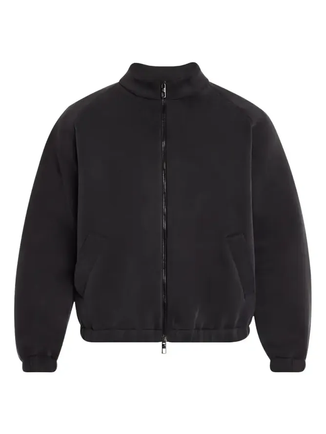 Giorgio Armani Men's Cupro-Blend Jersey Blouson Jacket