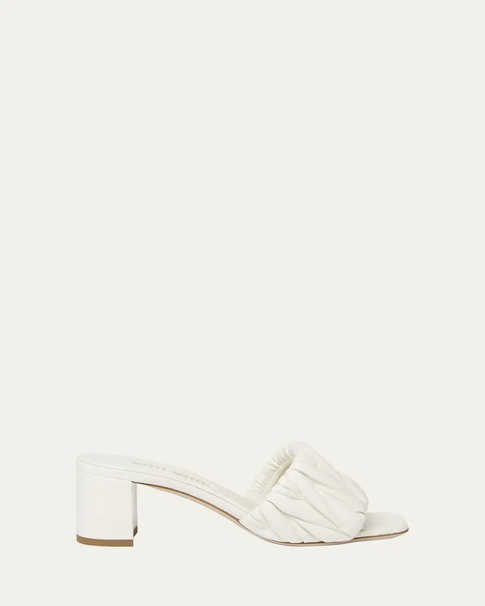 Miu Miu Quilted Leather Mule Sandals | Thumbnail 6 Miu Miu Quilted Leather Mule Sandals | Thumbnail 6