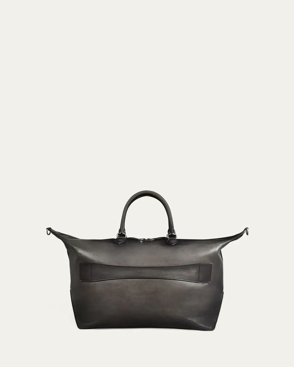 Berluti Men's Toujours Soft Scritto Leather Travel Bag | Thumbnail 2