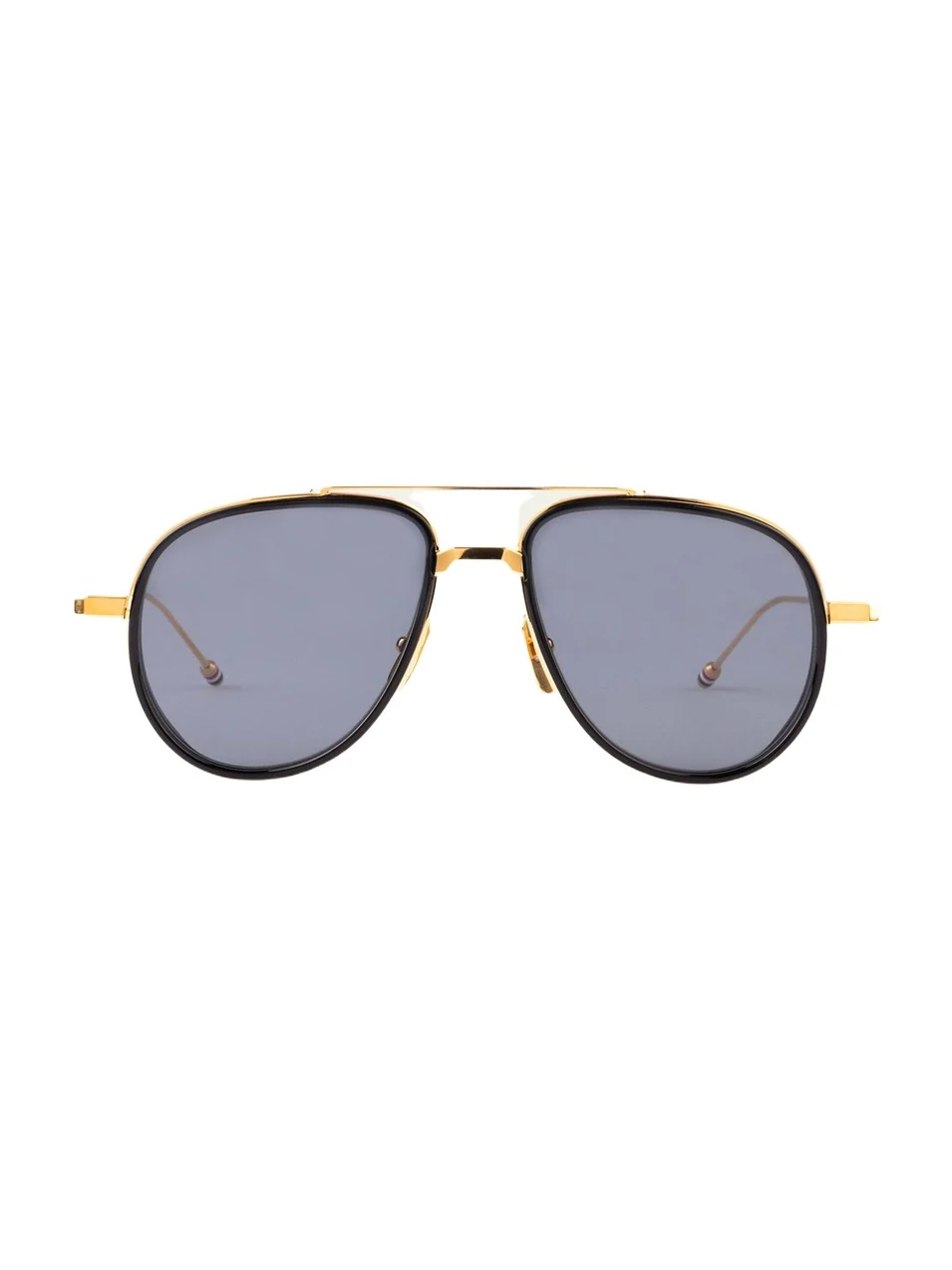 Thom Browne Men's Acetate and Titanium Aviator Sunglasses