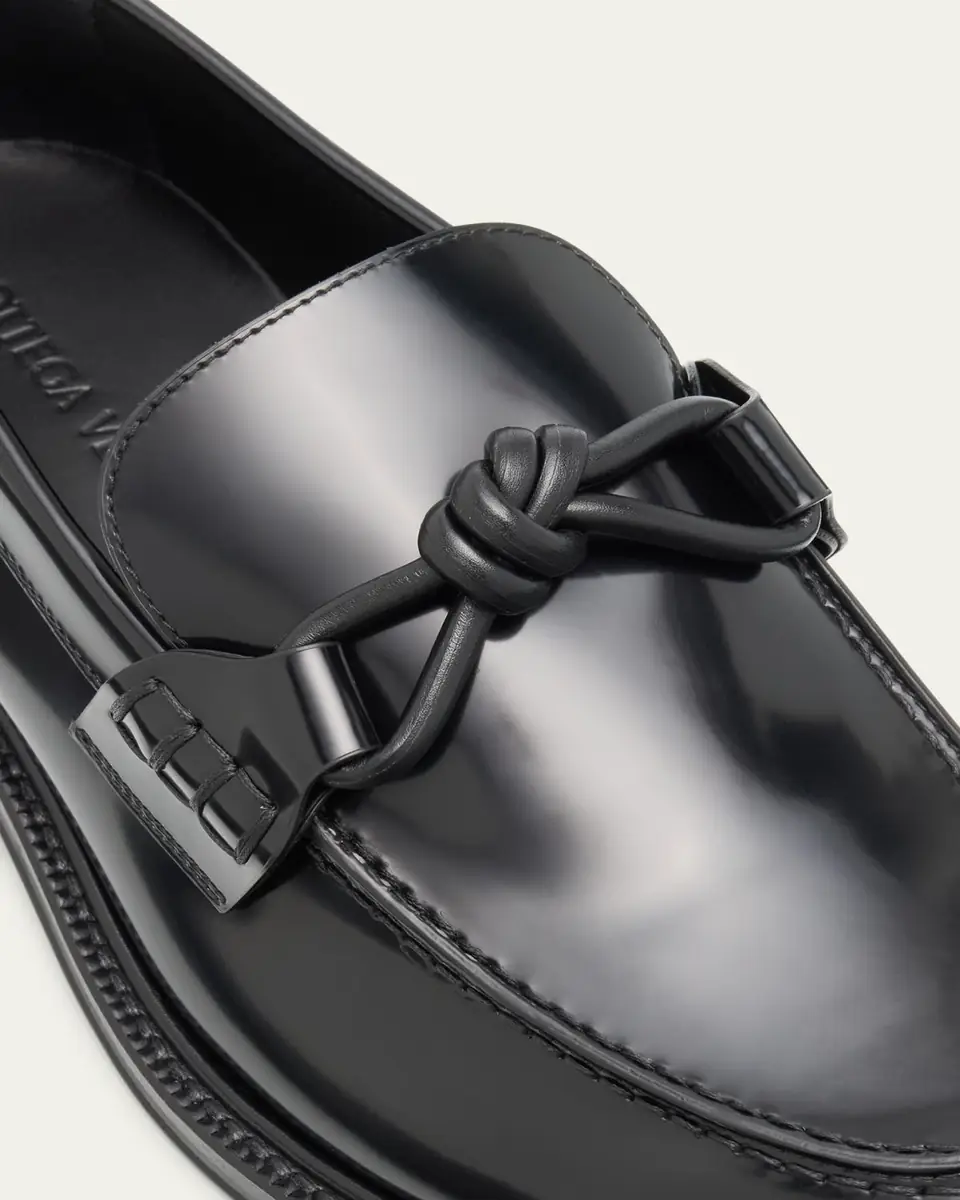 Bottega Veneta Men's Tie Brushed Calfskin Bit Loafers | Thumbnail 10 Bottega Veneta Men's Tie Brushed Calfskin Bit Loafers | Thumbnail 10