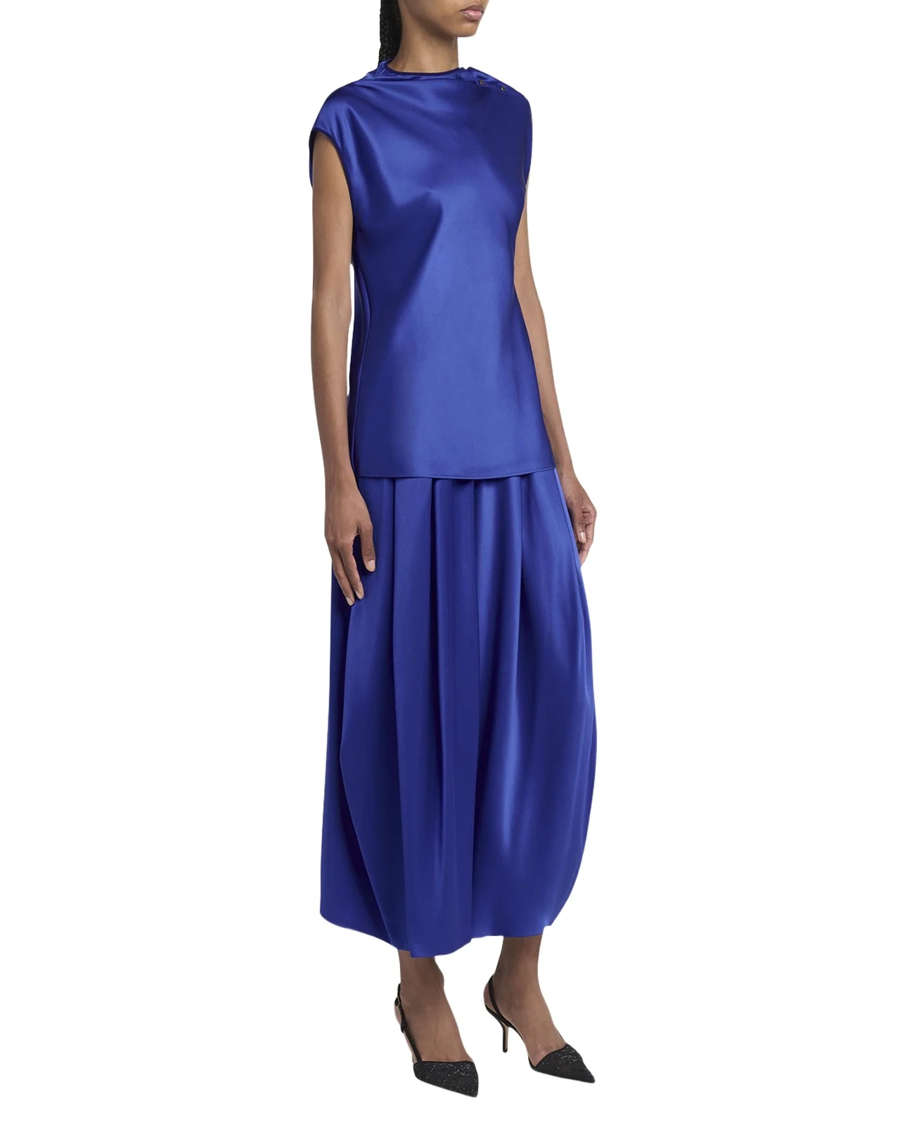 Double Silk Satin Blouse Double Silk Satin Blouse
