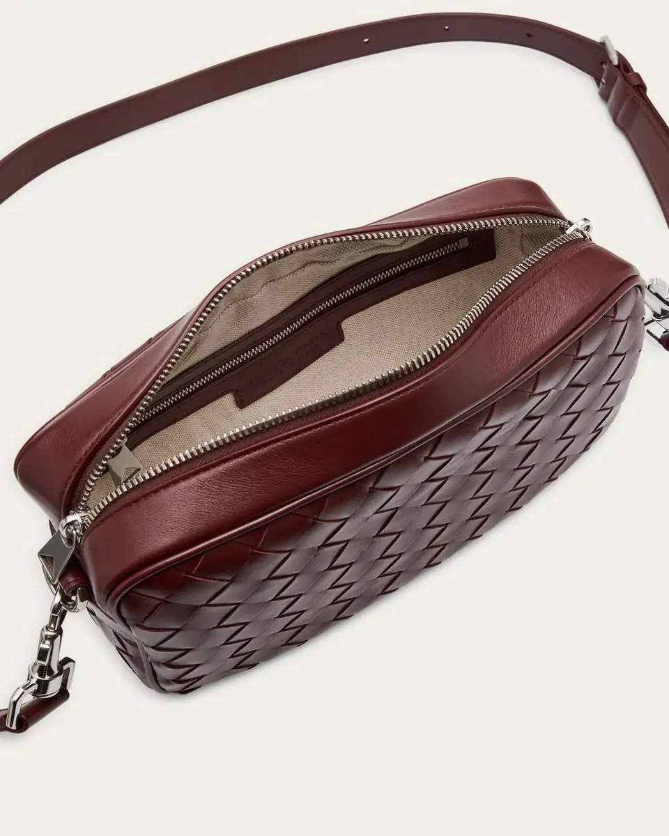 Bottega Veneta Men's Intrecciato Small Crossbody Bag | Thumbnail 4 Bottega Veneta Men's Intrecciato Small Crossbody Bag | Thumbnail 4
