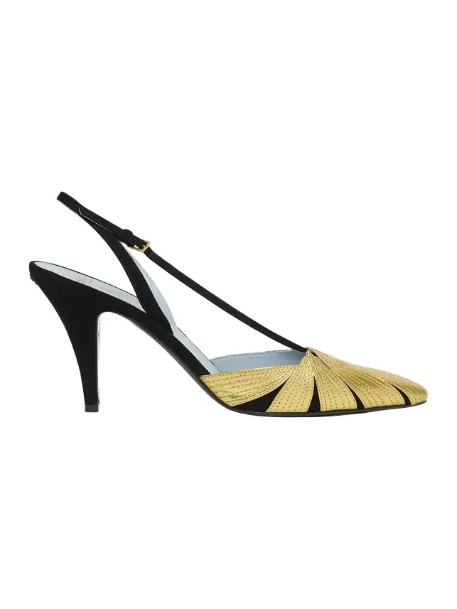 Foliage Slingback Pumps