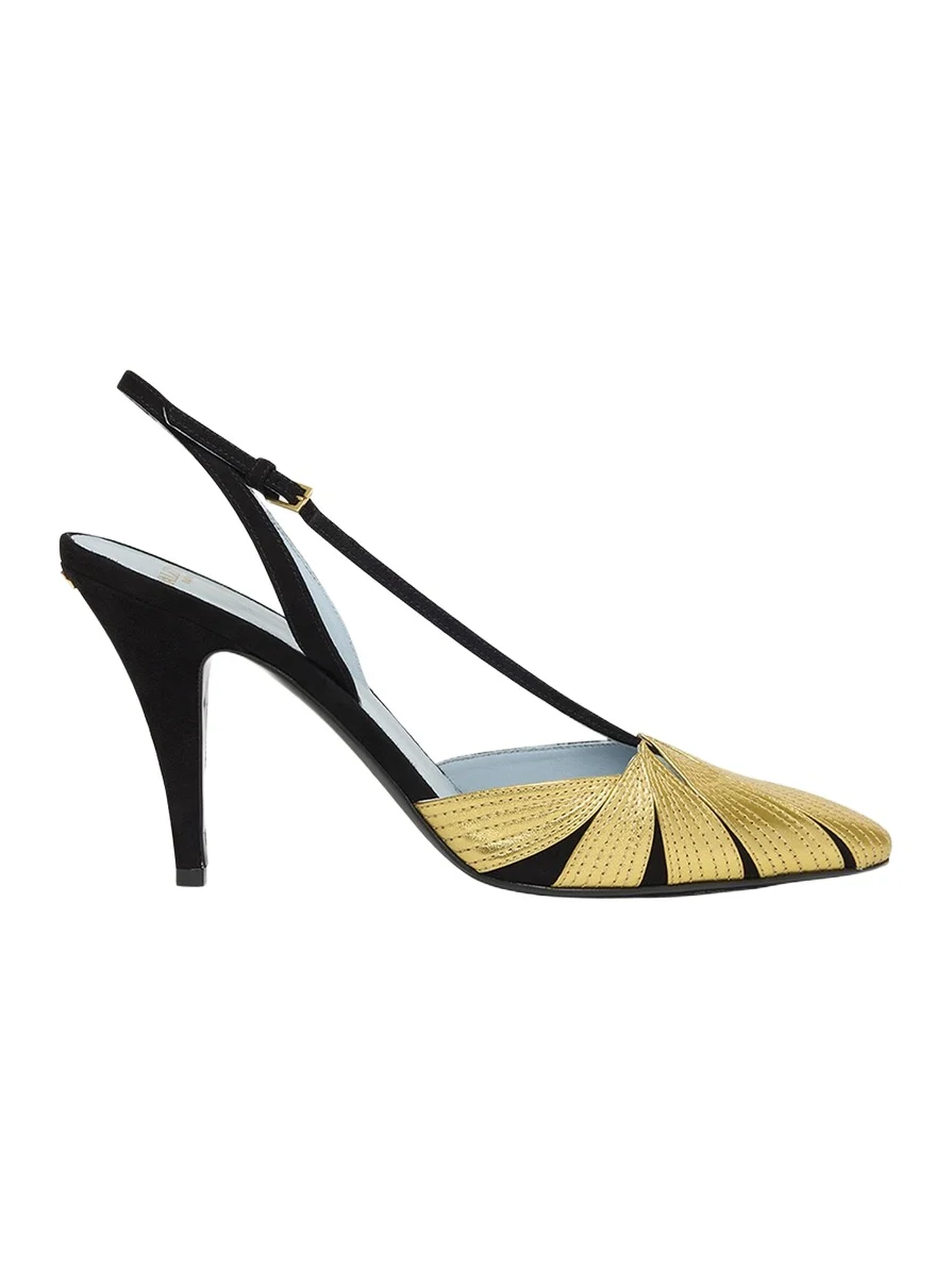 Foliage Slingback Pumps